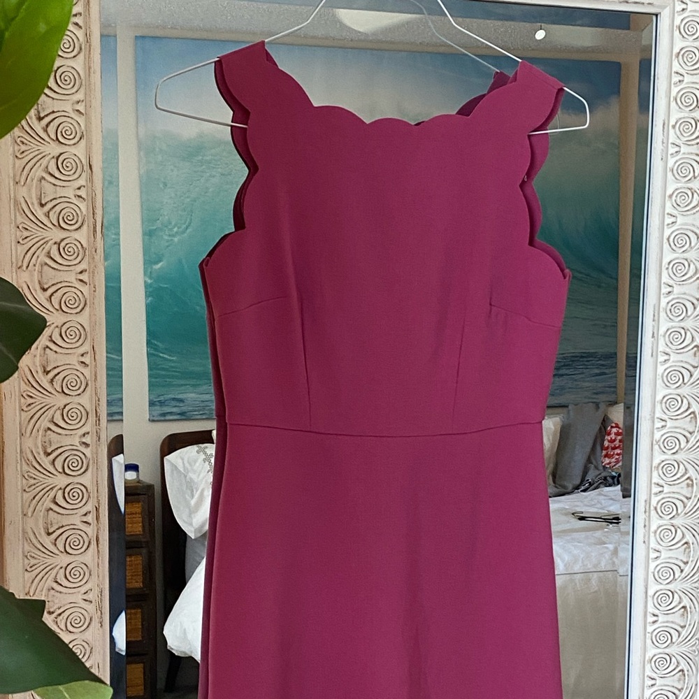 Purple Mini Cocktail Dress.